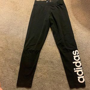 Women’s Adidas black small pull on athletic pants